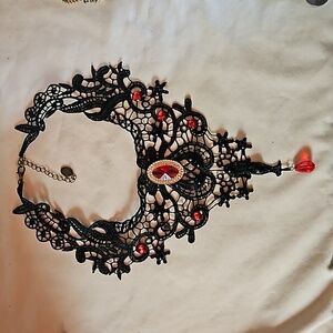 Halloween necklace and earrings